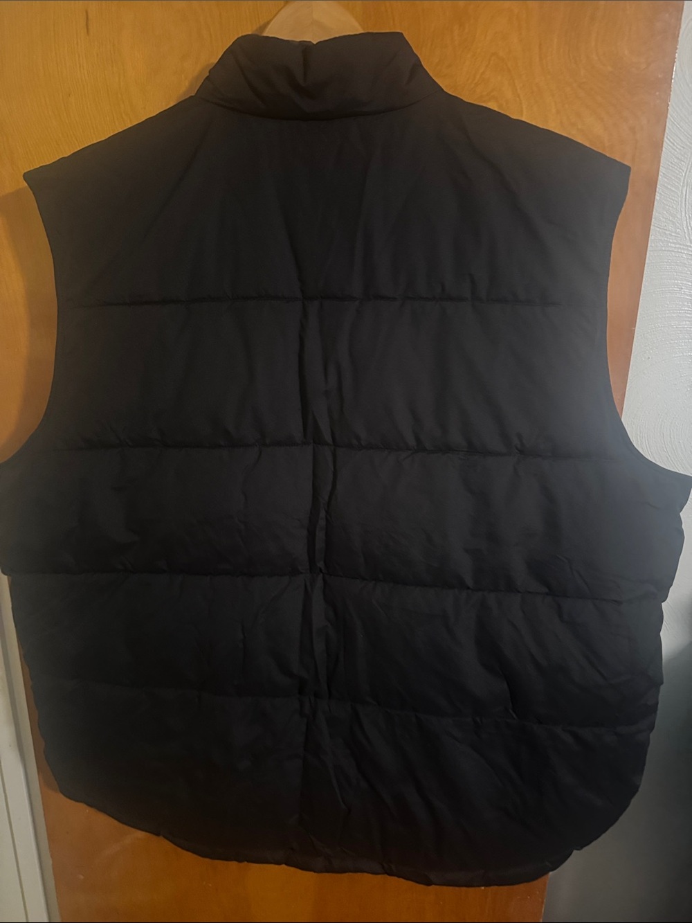 Black Puffer Vest Mens 4X Tall 4XLT - Picture 4 of 4
